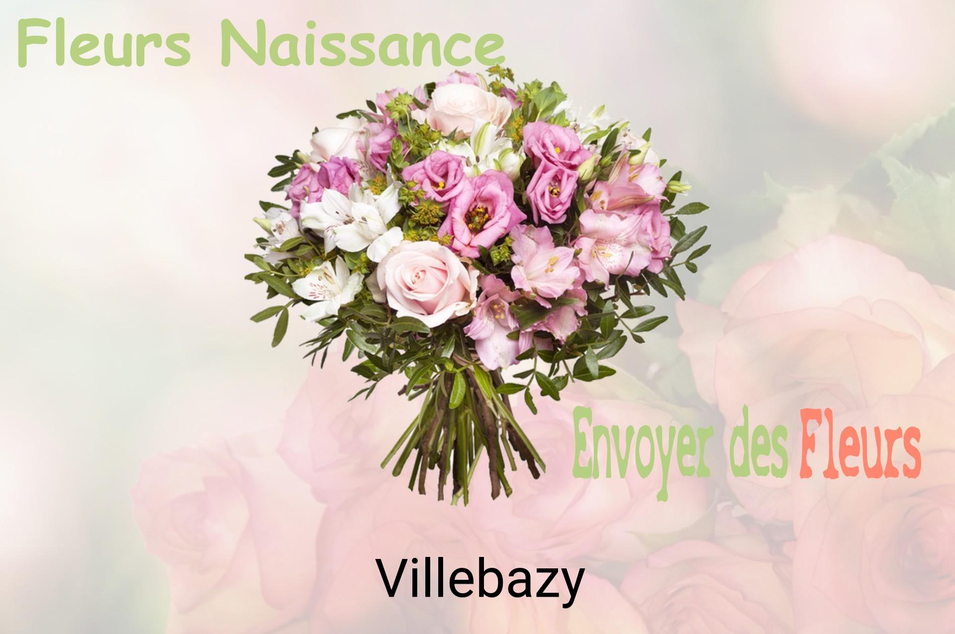 Bouquet de fleurs de naissance livré à Villebazy
